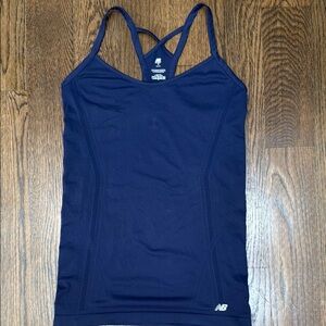 New Balance Blue Fitted Camisole Sleeveless Top